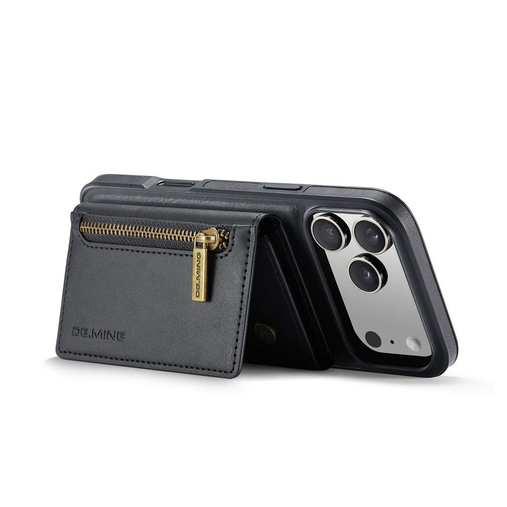 DG.MING M5 Series For iPhone 17 Pro Case Detachable Magnetic Leather Phone Cover with Card Slots