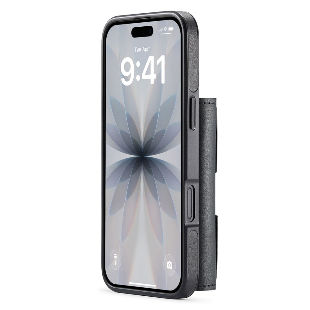 DG.MING M6 Series For iPhone 17 Case Magnetic Wallet PU + PC + TPU Phone Cover