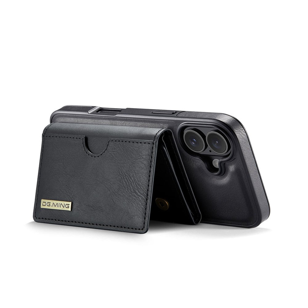DG.MING M6 Series For iPhone 17 Case Magnetic Wallet PU + PC + TPU Phone Cover