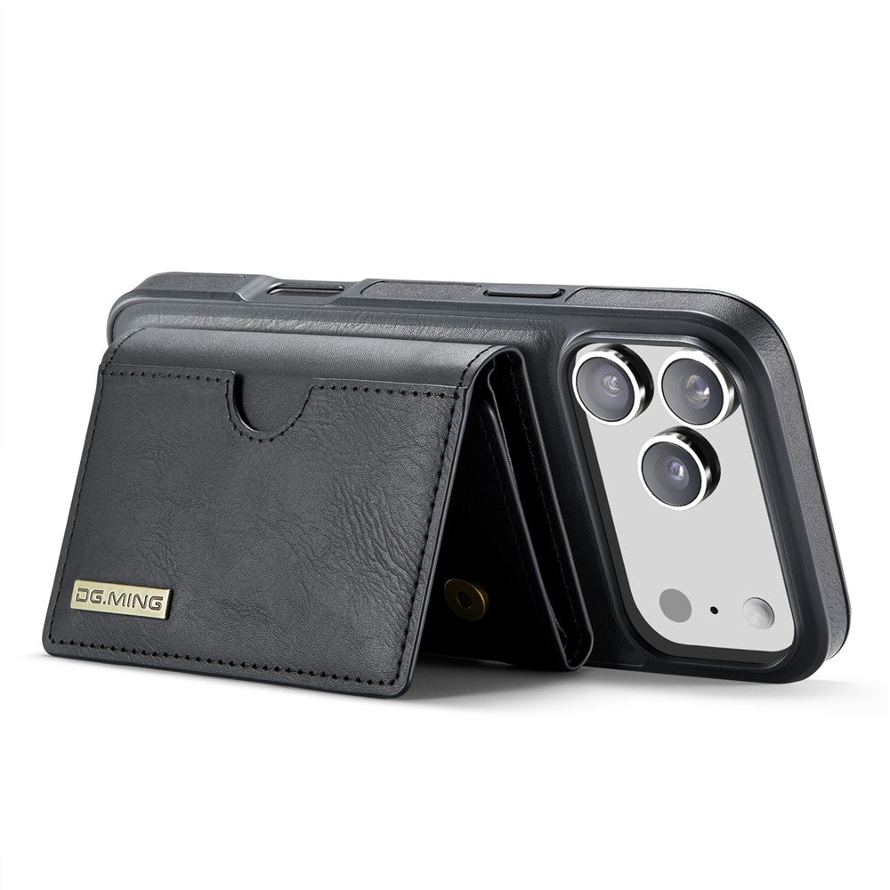 DG.MING M6 Series For iPhone 17 Pro Case Magnetic Wallet PU + PC + TPU Phone Cover