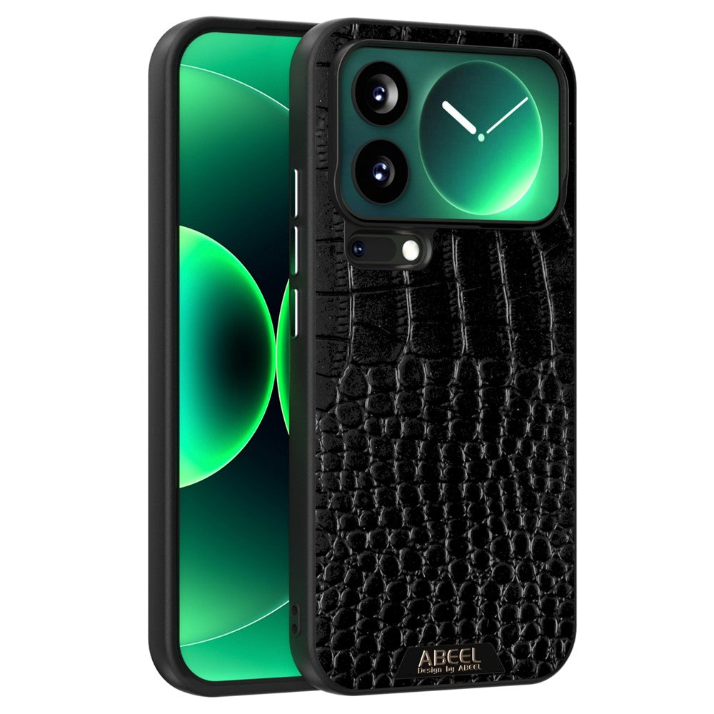 ABEEL For Xiaomi 17 Pro Max Case Compatible with MagSafe Crocodile Texture Micro-Embossing Back Cover