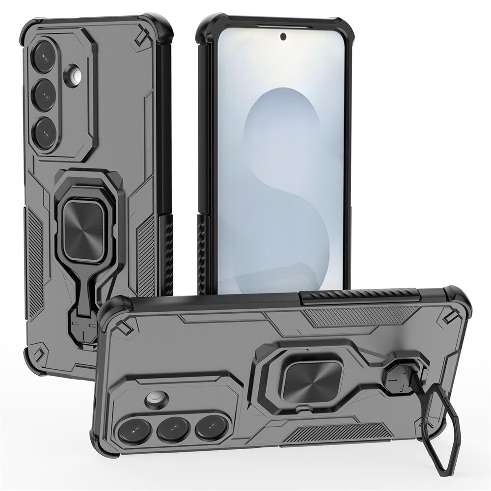 For Samsung Galaxy S26  /  S26 Pro Case Rotatable Ring Kickstand PC + TPU Shockproof Phone Cover