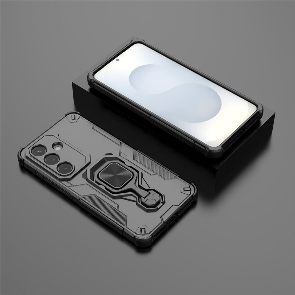 For Samsung Galaxy S26  /  S26 Pro Case Rotatable Ring Kickstand PC + TPU Shockproof Phone Cover