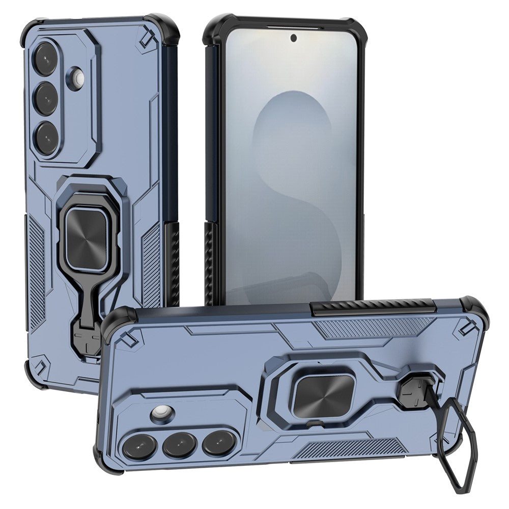 For Samsung Galaxy S26  /  S26 Pro Case Rotatable Ring Kickstand PC + TPU Shockproof Phone Cover