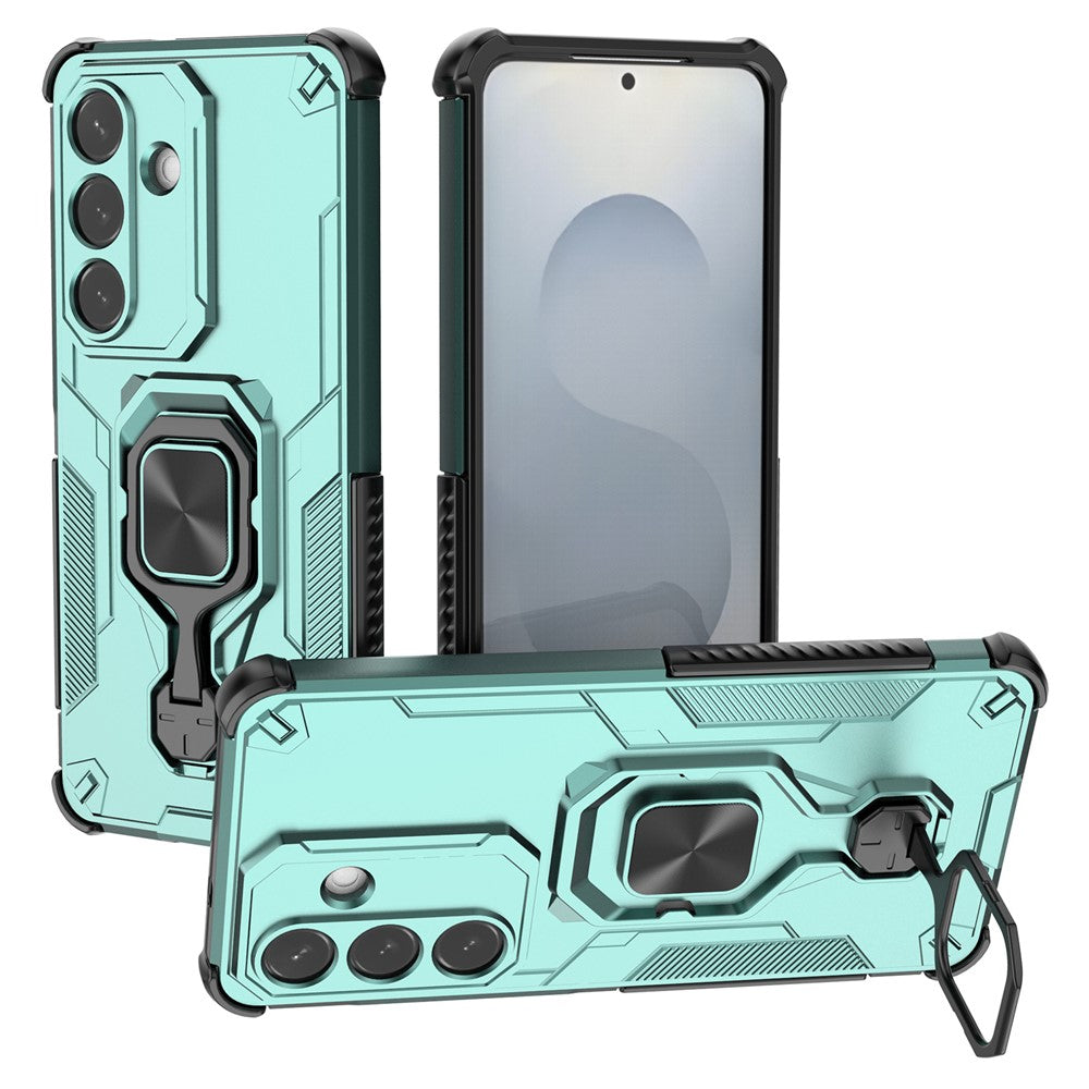 For Samsung Galaxy S26  /  S26 Pro Case Rotatable Ring Kickstand PC + TPU Shockproof Phone Cover