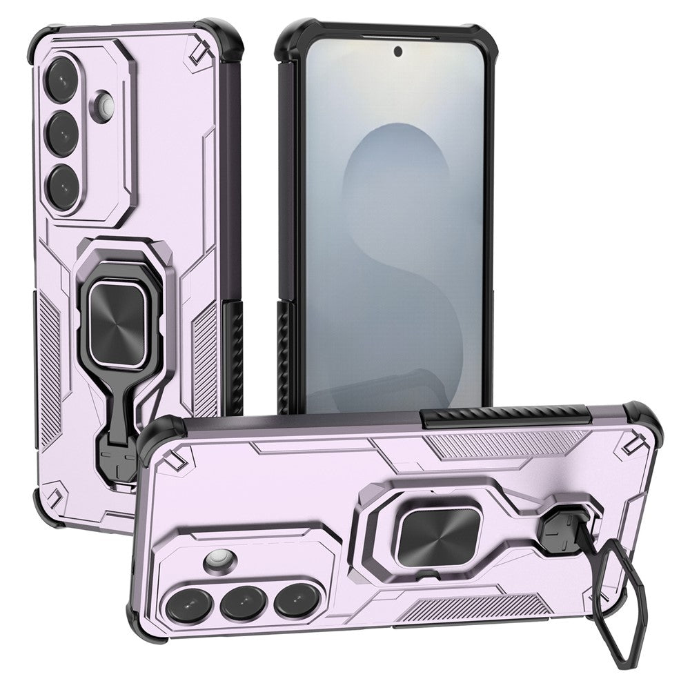 For Samsung Galaxy S26  /  S26 Pro Case Rotatable Ring Kickstand PC + TPU Shockproof Phone Cover