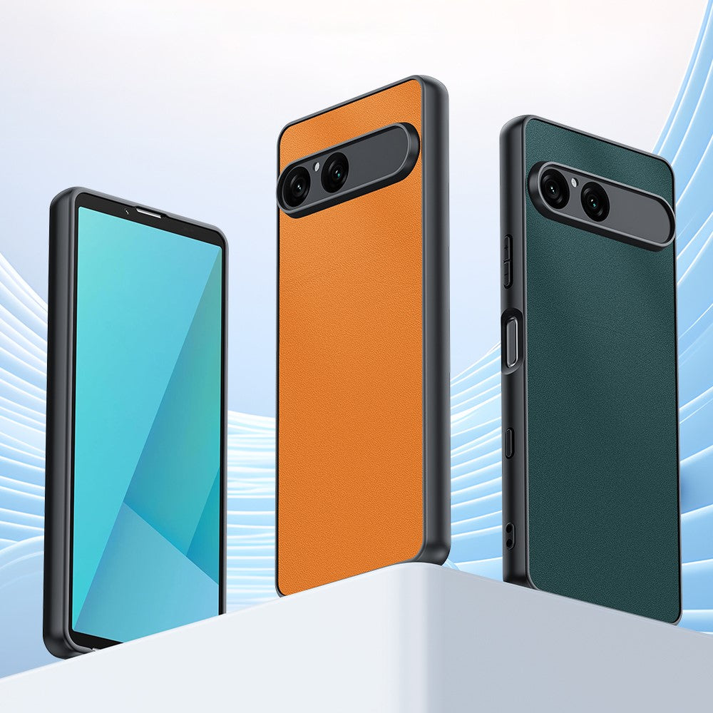 For Sony Xperia 10 VII Case PU Leather Coated PC + TPU Anti-Drop Phone Cover