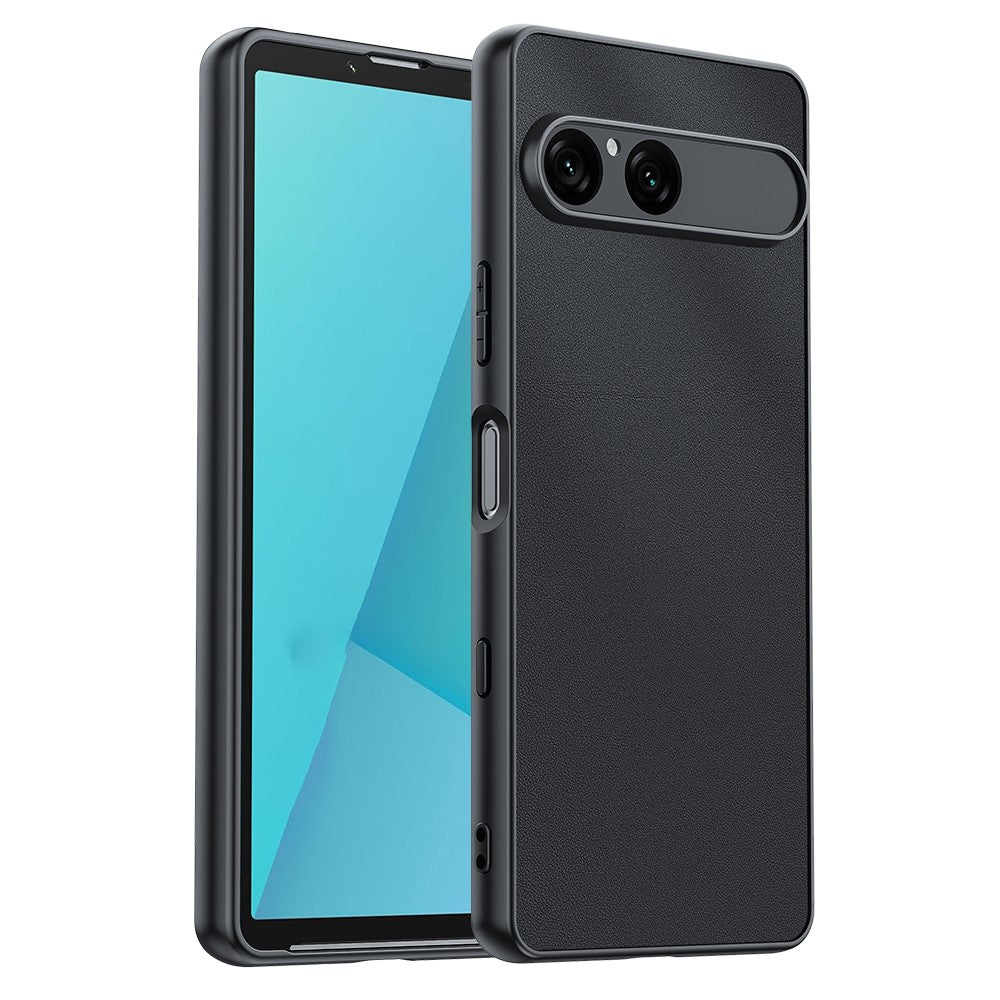 For Sony Xperia 10 VII Case PU Leather Coated PC + TPU Anti-Drop Phone Cover