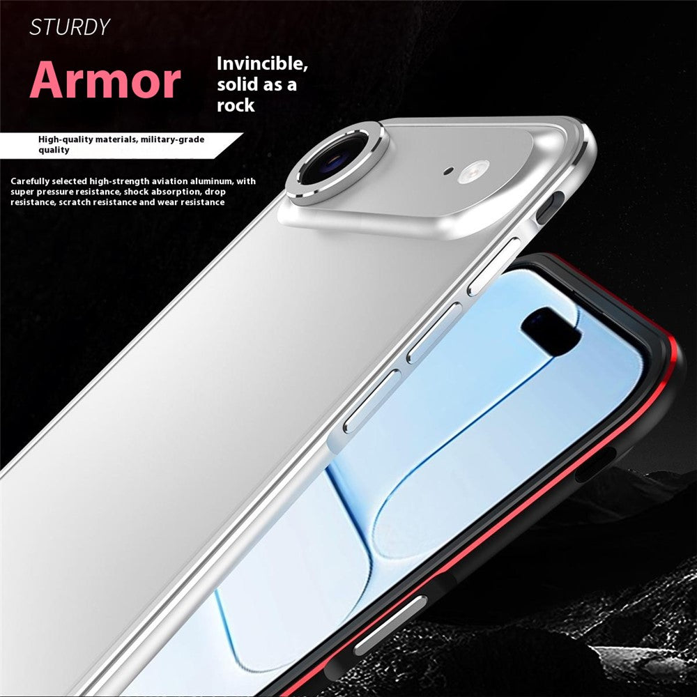 For iPhone Air Bumper Case No-Back Phone Frame Cover with Lens Protection