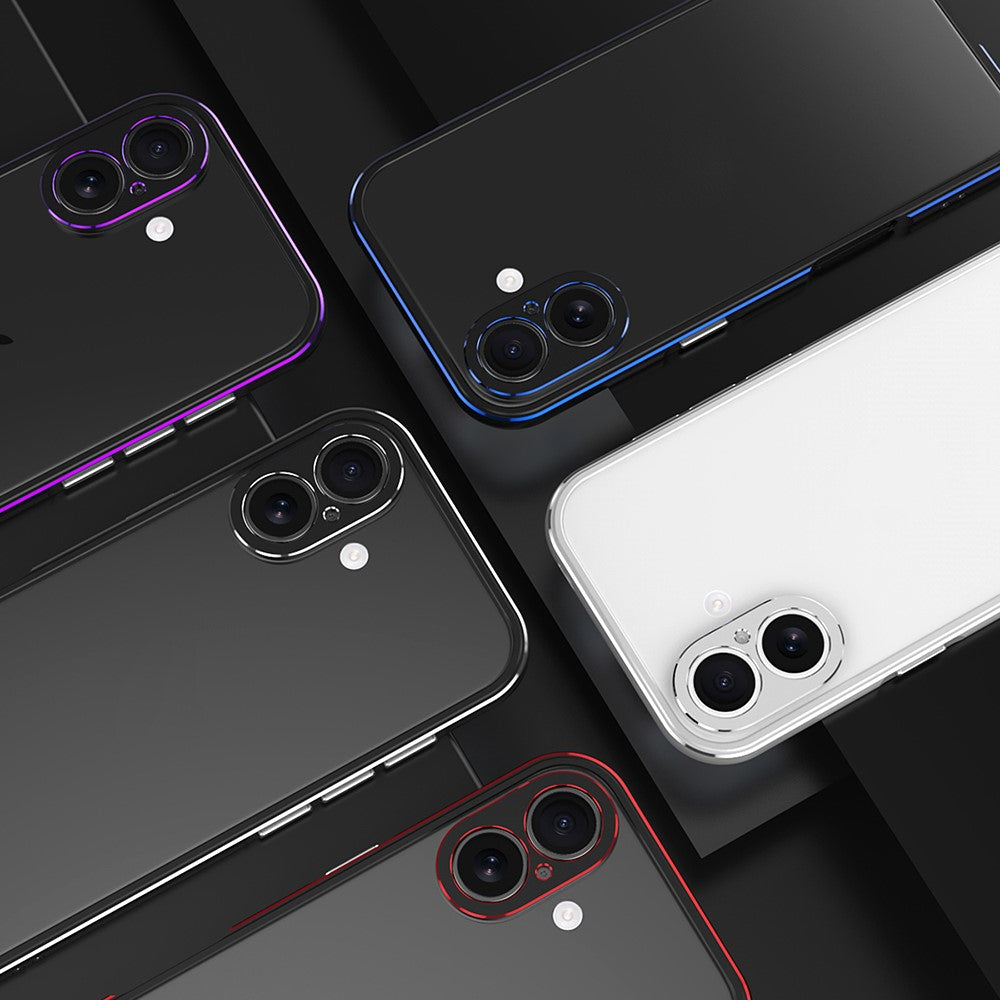 For iPhone 17 Bumper Case No-Back Phone Frame Cover with Lens Protection