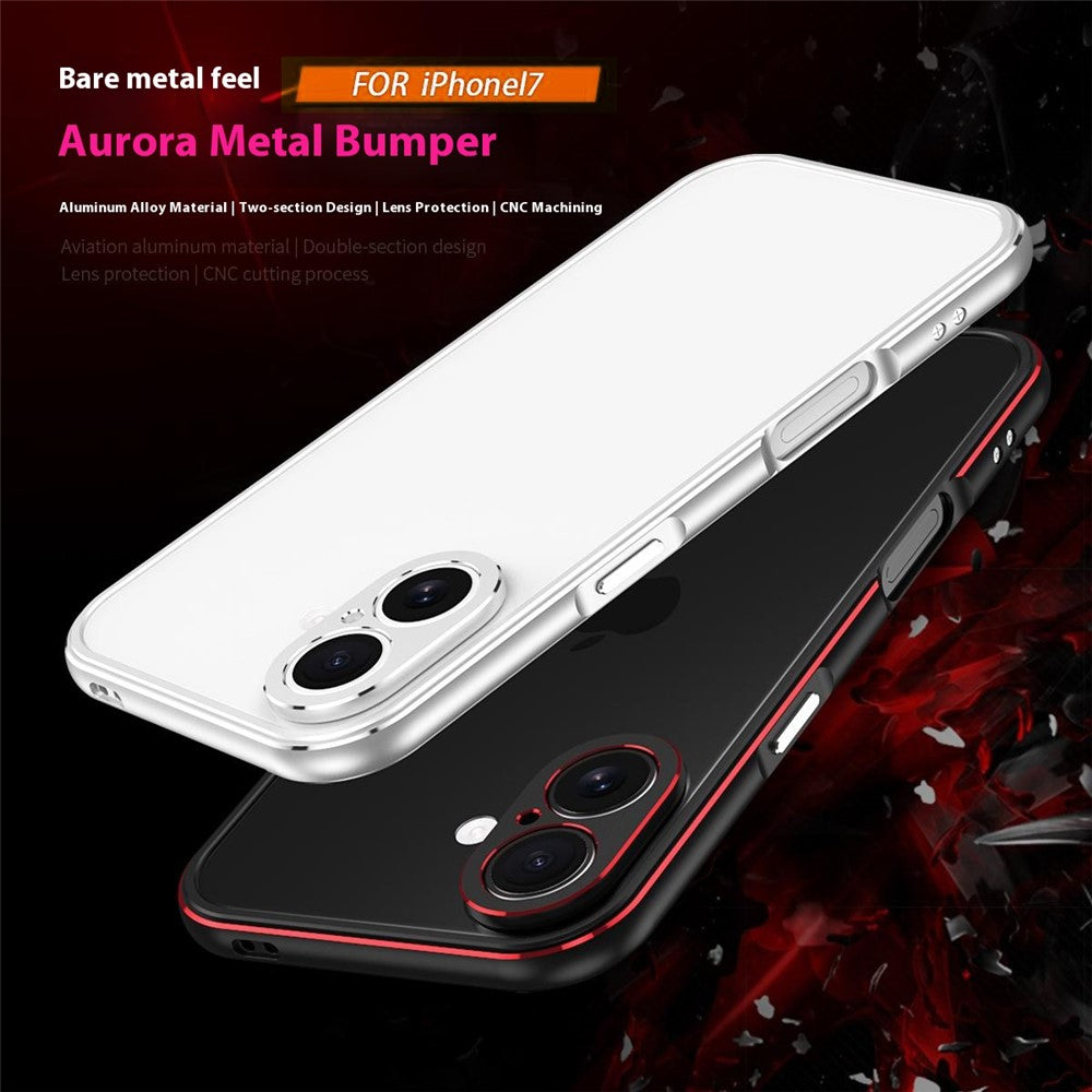 For iPhone 17 Bumper Case No-Back Phone Frame Cover with Lens Protection