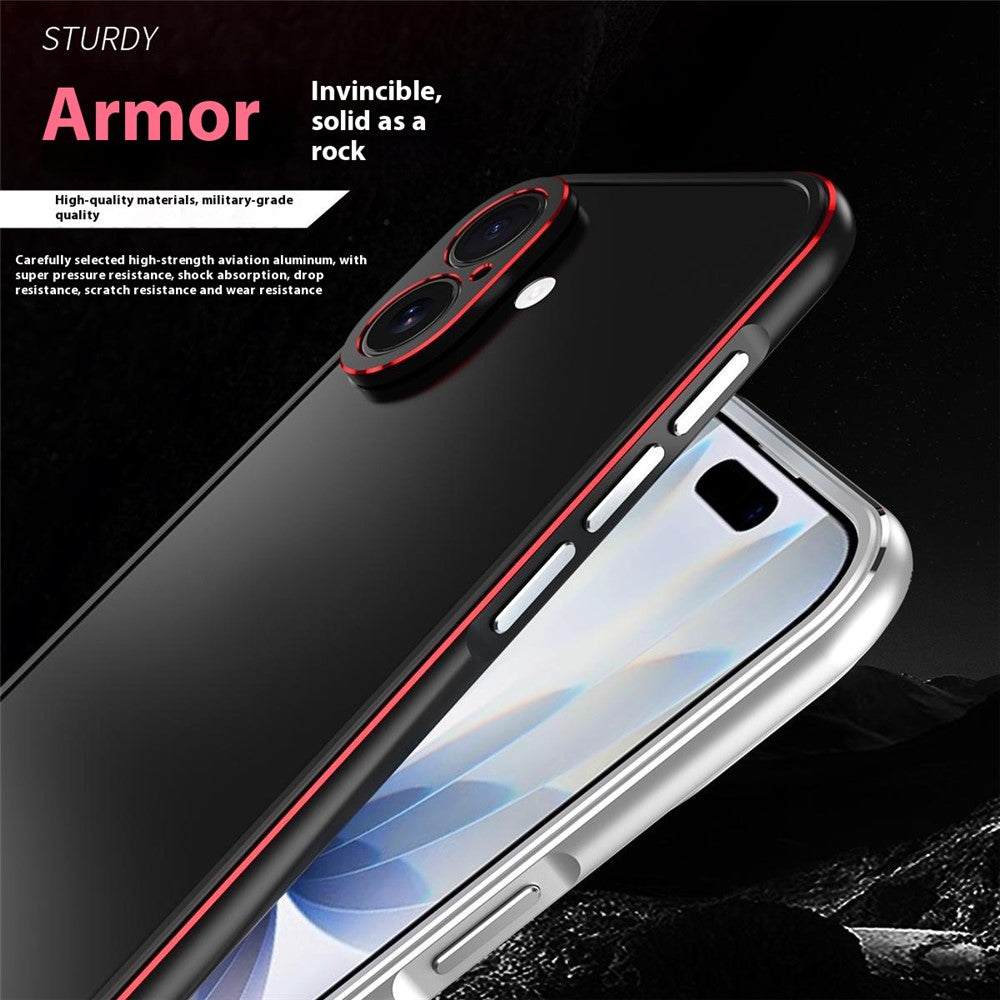 For iPhone 17 Bumper Case No-Back Phone Frame Cover with Lens Protection