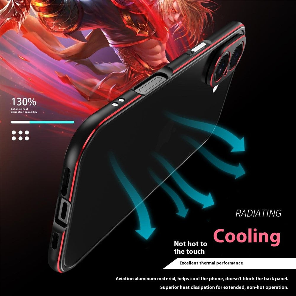 For iPhone 17 Bumper Case No-Back Phone Frame Cover with Lens Protection