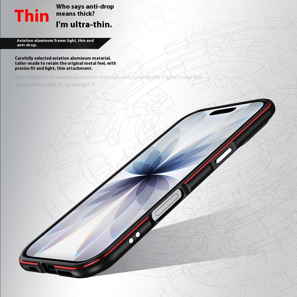 For iPhone 17 Bumper Case No-Back Phone Frame Cover with Lens Protection