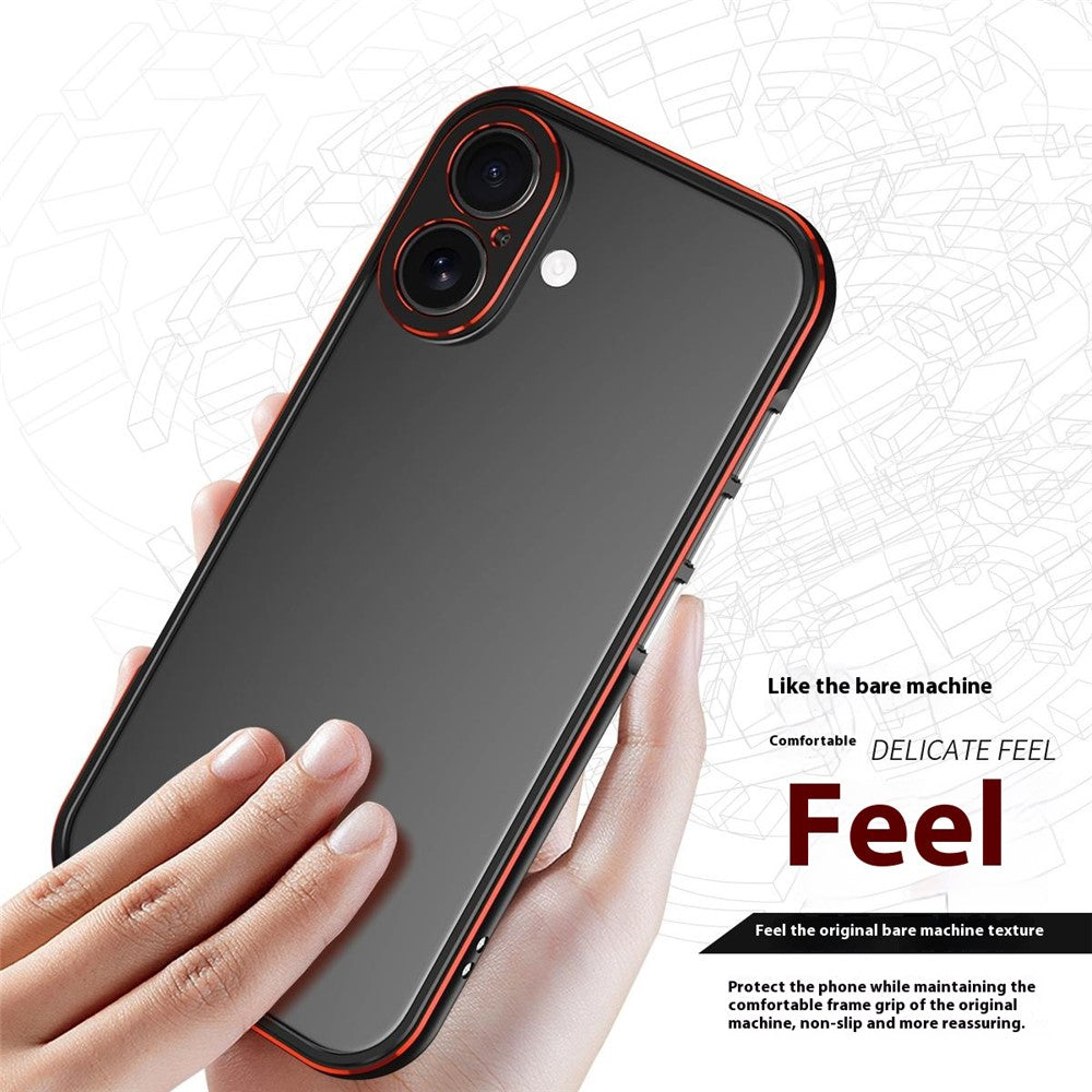 For iPhone 17 Bumper Case No-Back Phone Frame Cover with Lens Protection