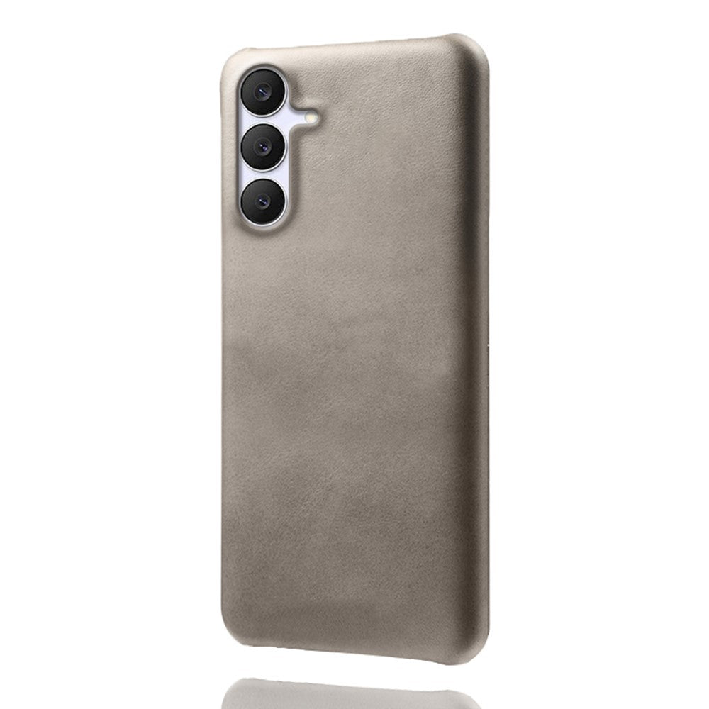 For Samsung Galaxy S25 FE Case Calf Texture PU Leather Hard PC Protective Phone Cover