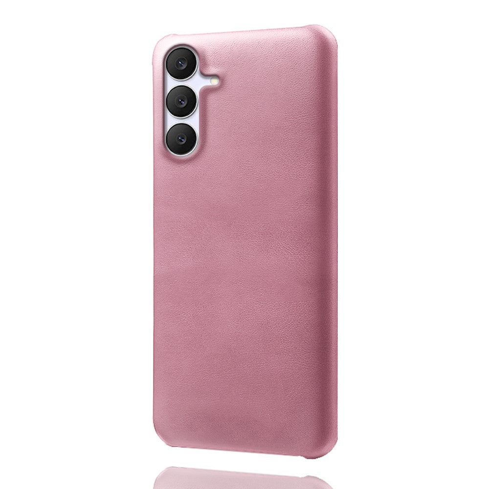 For Samsung Galaxy S25 FE Case Calf Texture PU Leather Hard PC Protective Phone Cover