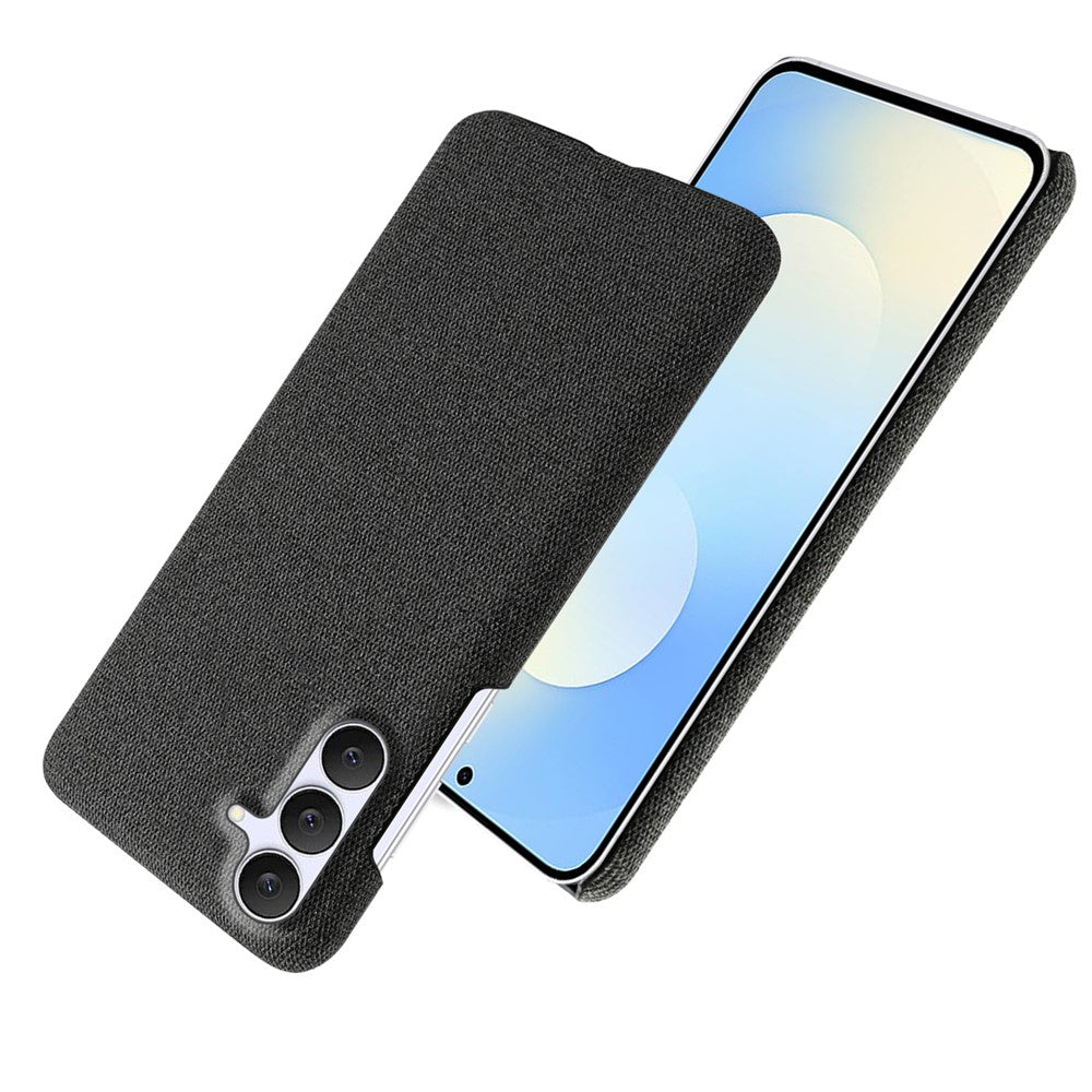 For Samsung Galaxy S25 FE Phone Case Cloth Texture Anti-Scratch Protective PC Back Cover