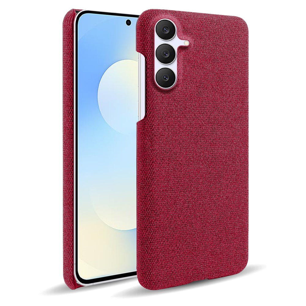 For Samsung Galaxy S25 FE Phone Case Cloth Texture Anti-Scratch Protective PC Back Cover