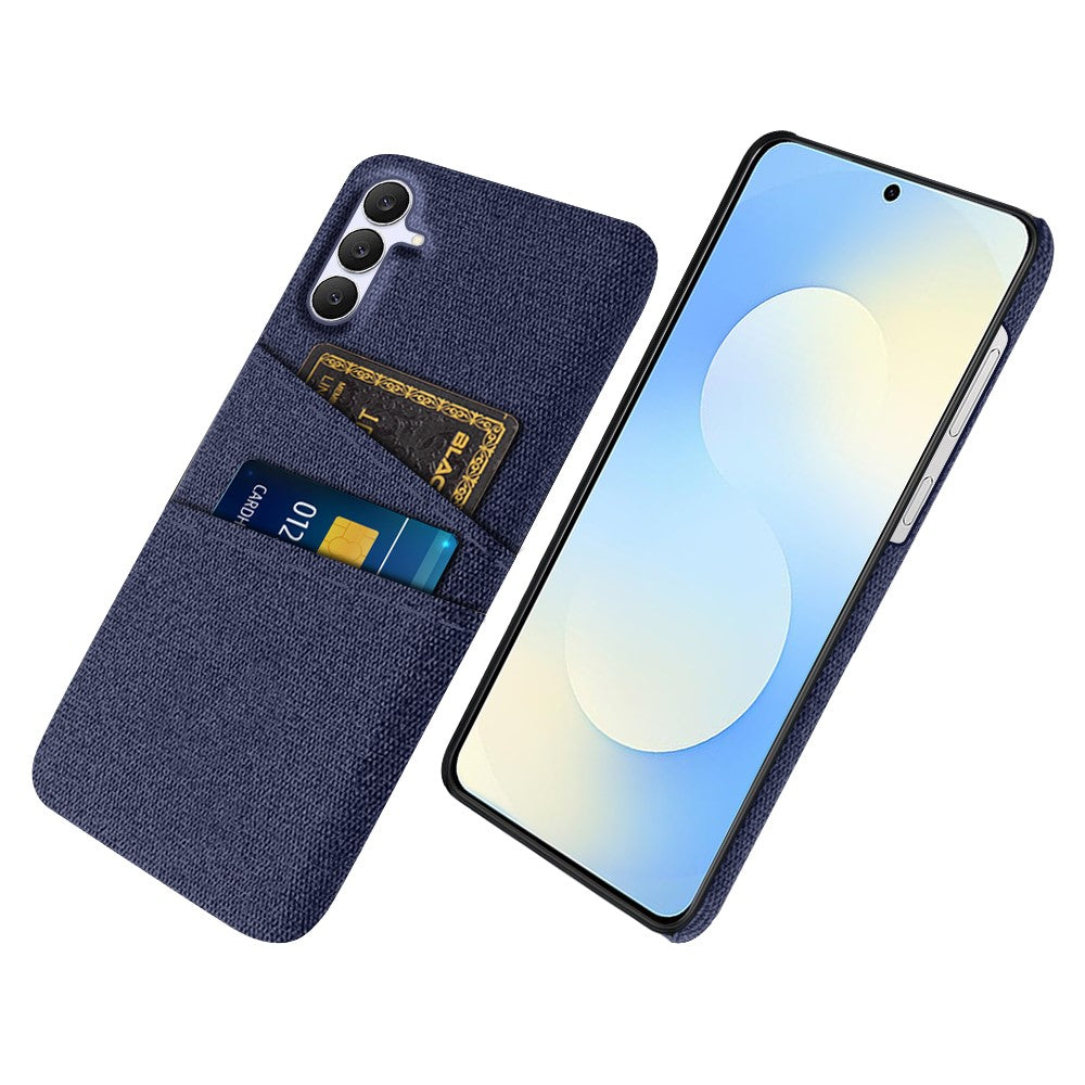 For Samsung Galaxy S25 FE Case Cloth + Hard PC Phone Cover with Dual Card Slots