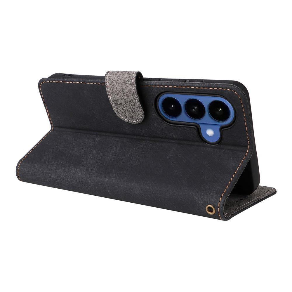 For Samsung Galaxy S26 / S26 Pro Case Wallet RFID Blocking PU Leather Phone Cover Stand with Strap