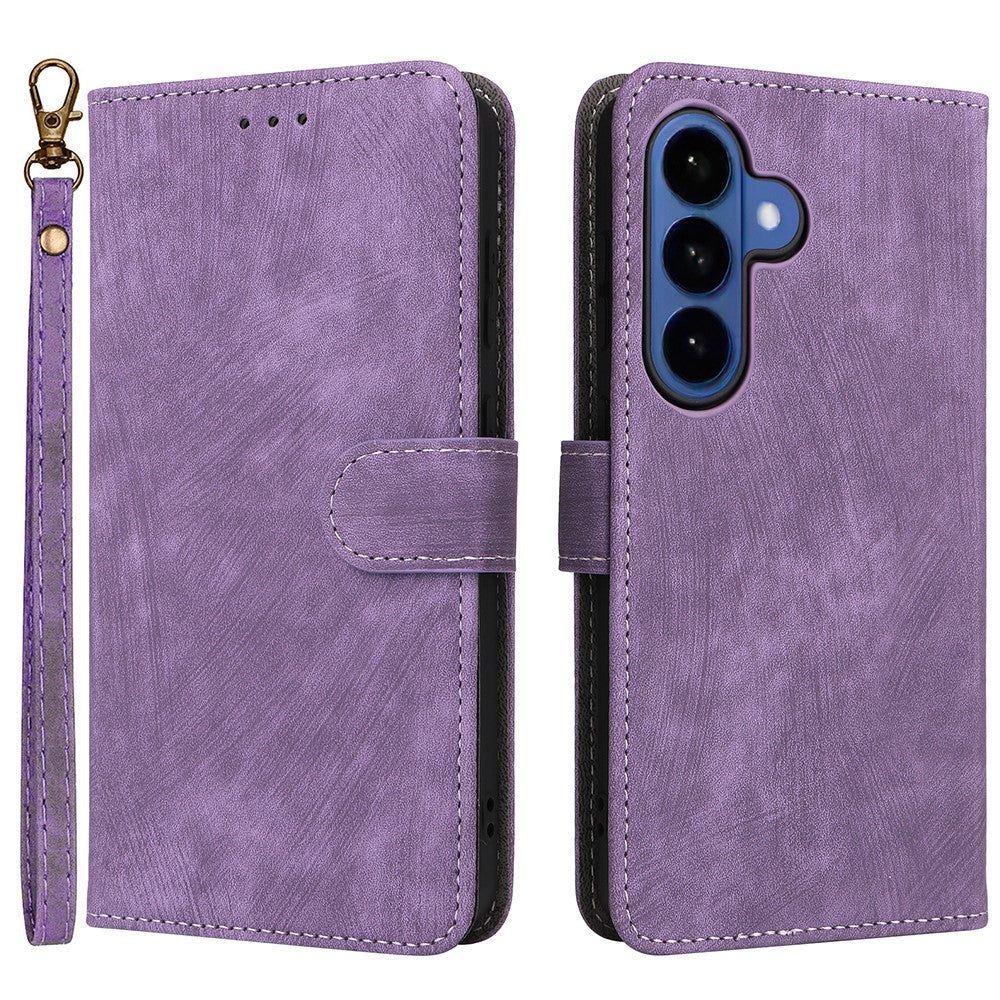 For Samsung Galaxy S26 / S26 Pro Case Wallet RFID Blocking PU Leather Phone Cover Stand with Strap