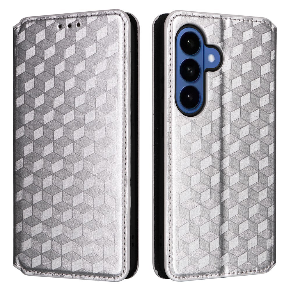 For Samsung Galaxy S26 / S26 Pro Case Wallet Rhombus Imprinted Leather Phone Cover