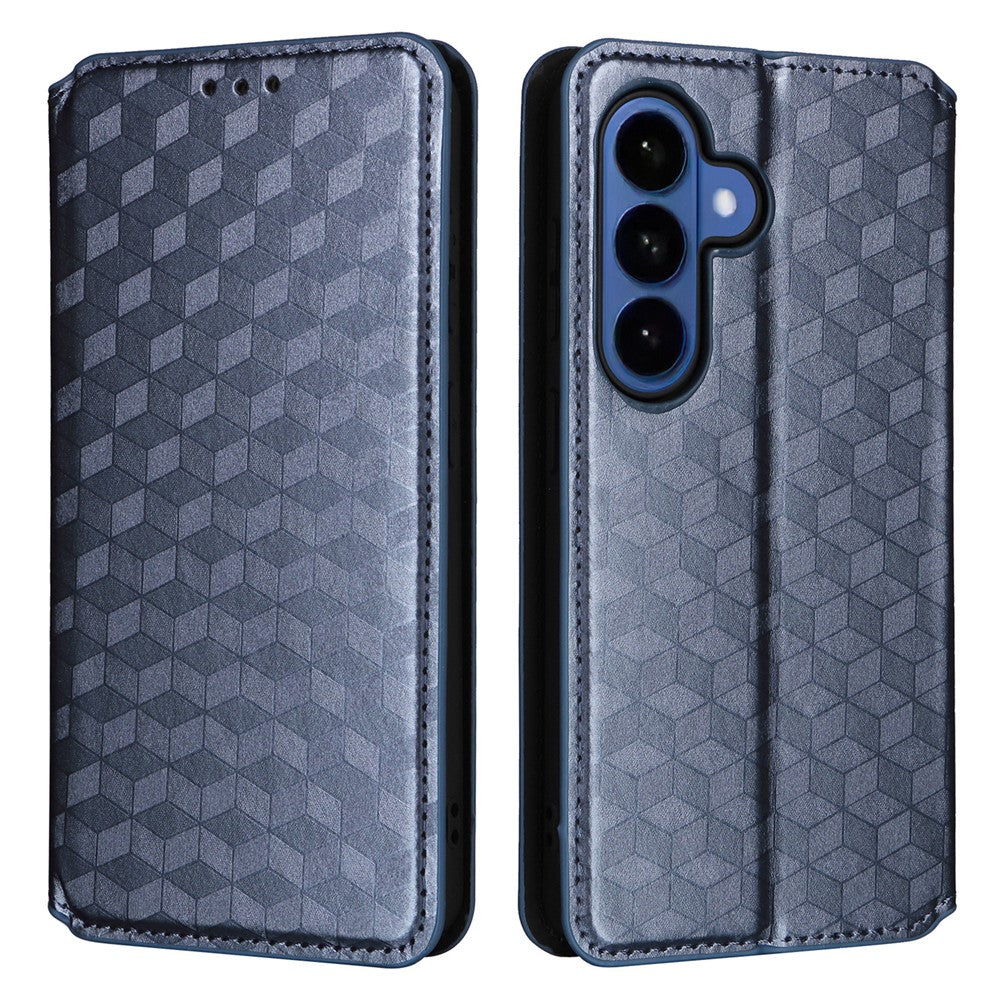 For Samsung Galaxy S26 / S26 Pro Case Wallet Rhombus Imprinted Leather Phone Cover