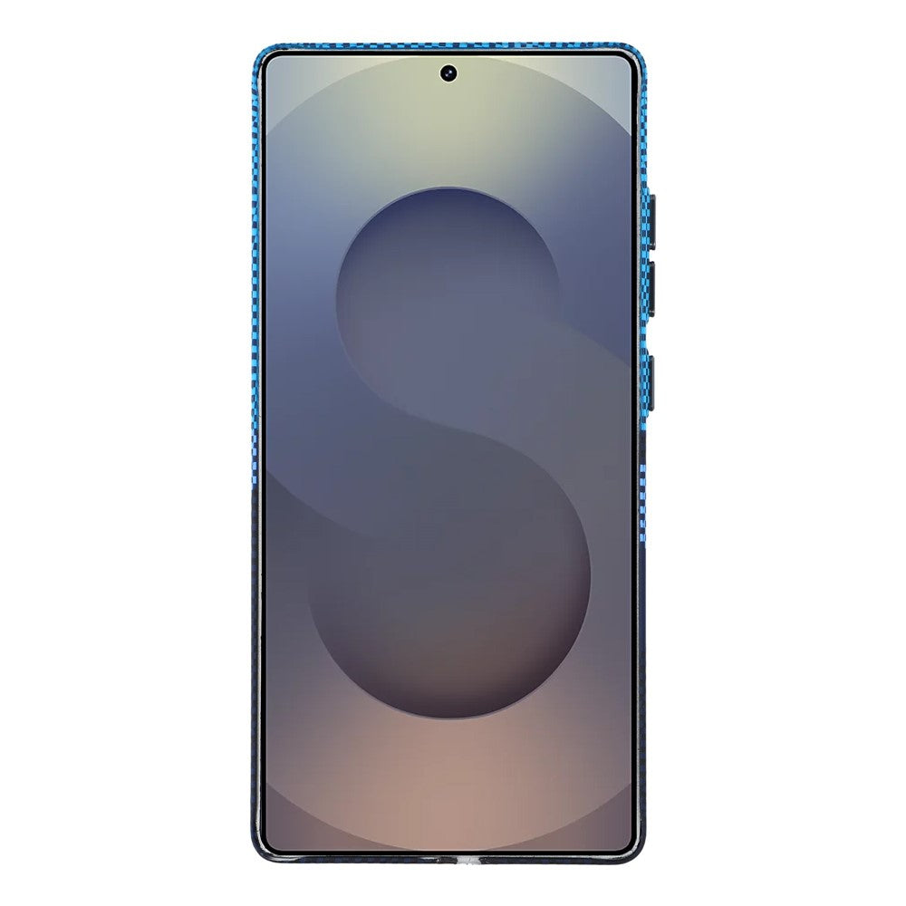 For Samsung Galaxy S25 Ultra Magnetic Case Water Transfer Printing Metal Frame PC Phone Back Cover