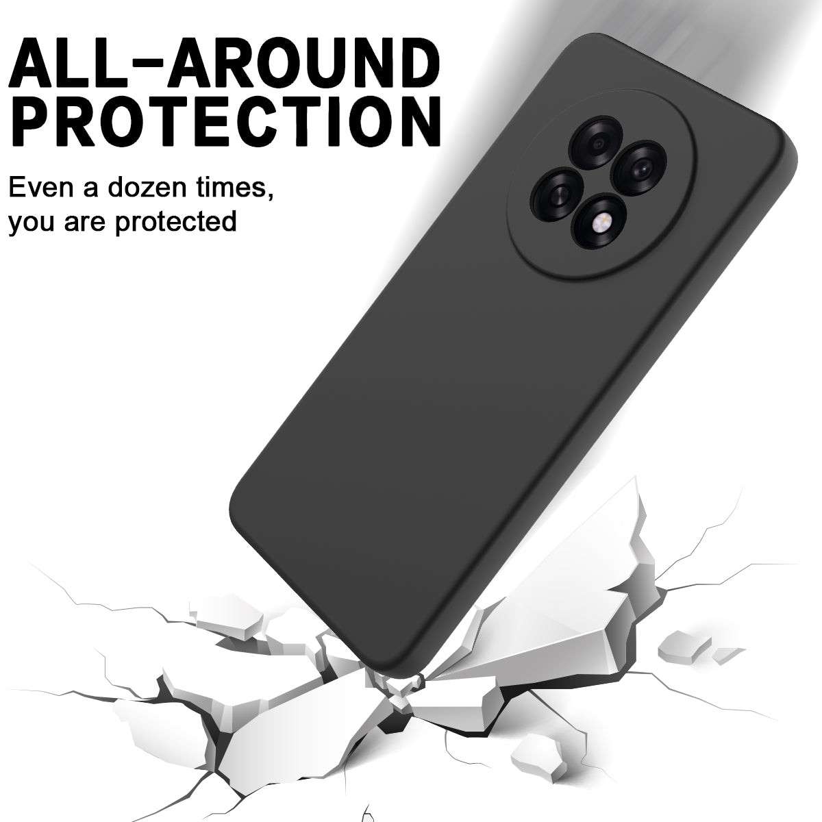 For Oppo A6 GT 5G / Oppo F31 Pro+ 5G Liquid Silicone Case Phone Back Cover with Hand Strap