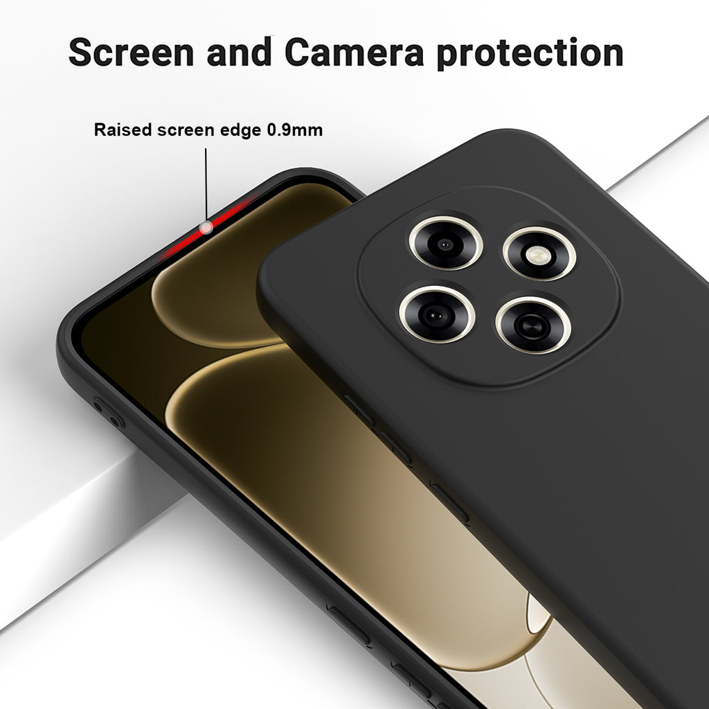 For Oppo F31 Pro 5G Liquid Silicone Case Phone Back Cover with Hand Strap