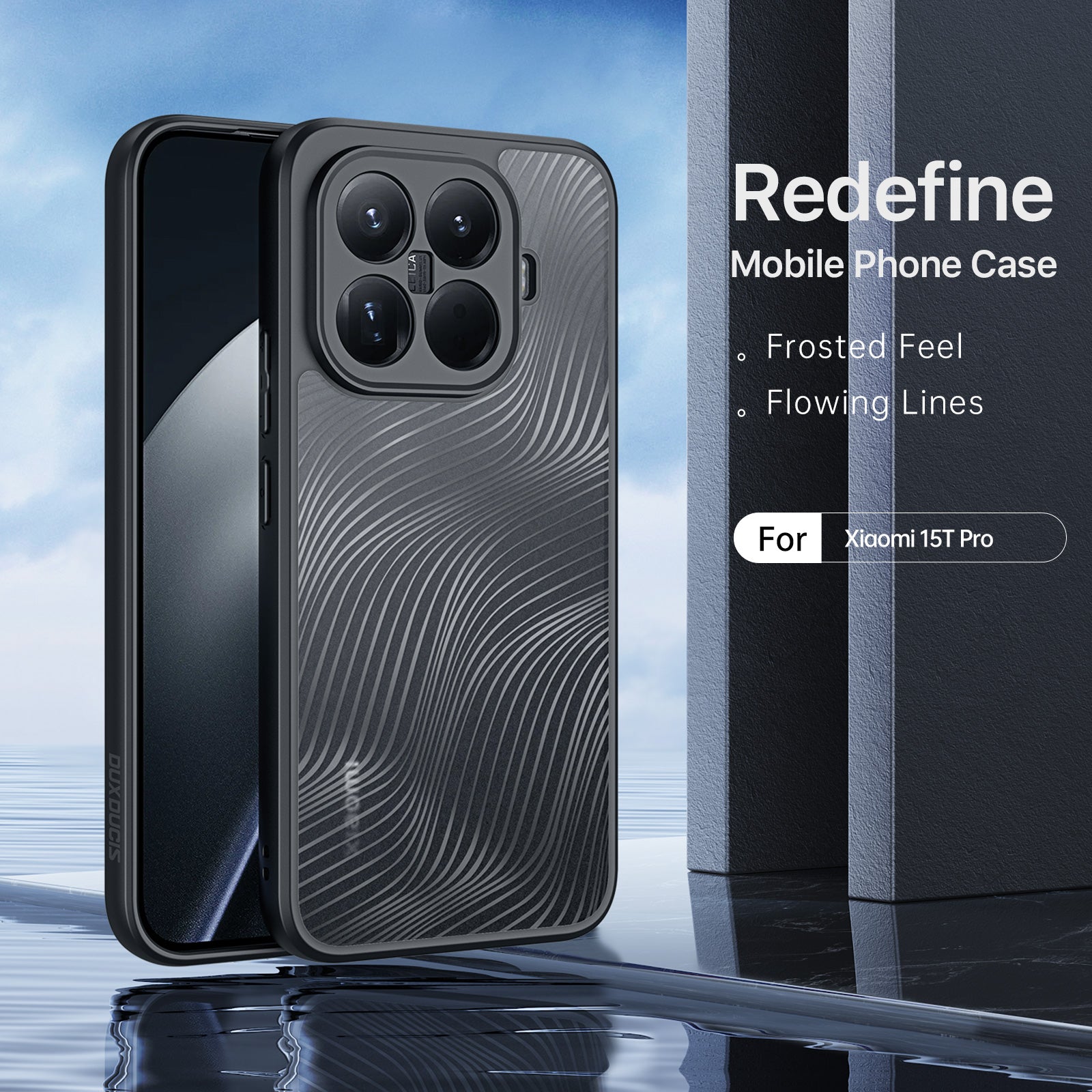 For Xiaomi 15T Pro Case DUX DUCIS Aimo Series TPU+PC Matte Drop-proof Phone Cover (REACH Certification)