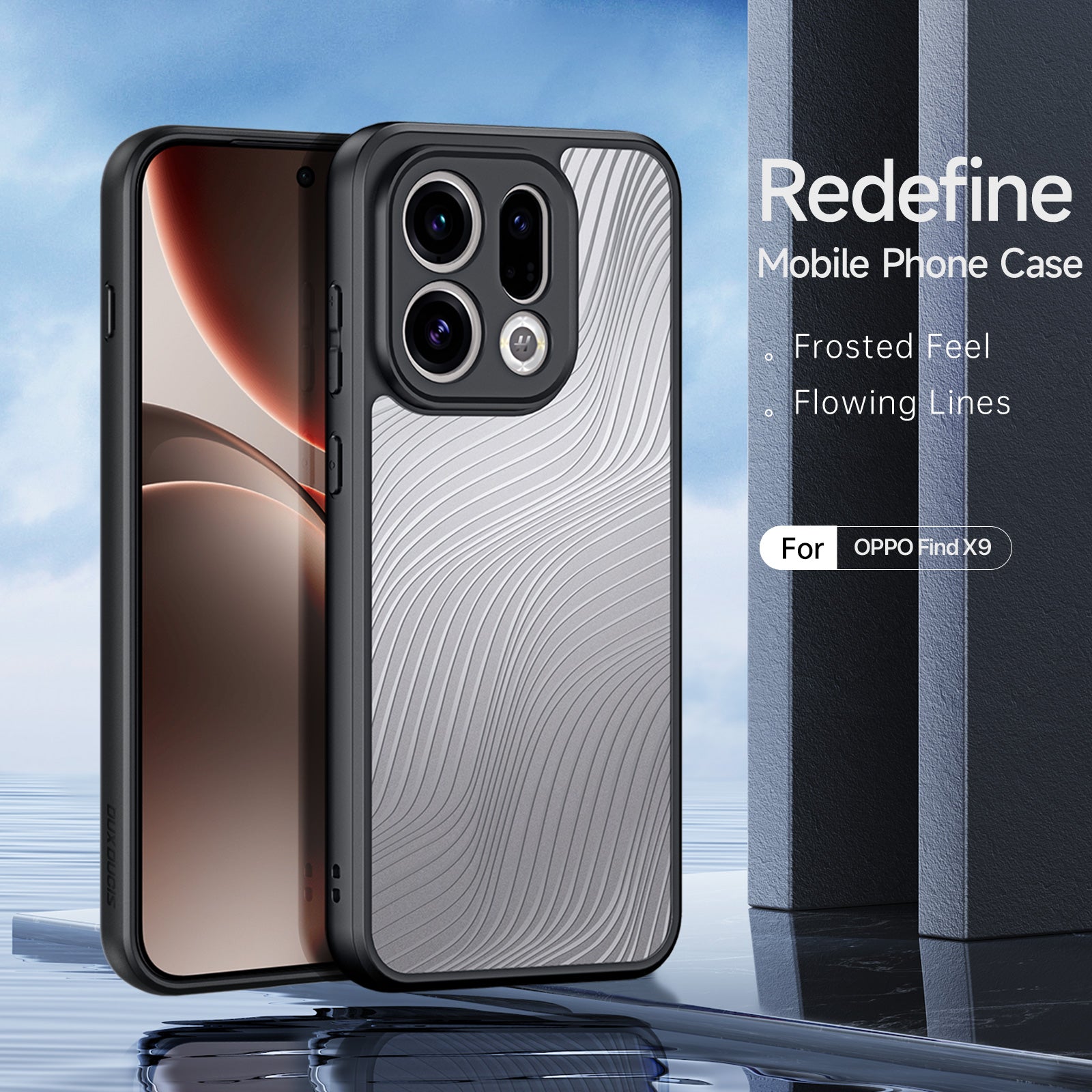For Oppo Find X9 5G Case DUX DUCIS Aimo Series TPU+PC Matte Drop-proof Phone Cover (REACH Certification)