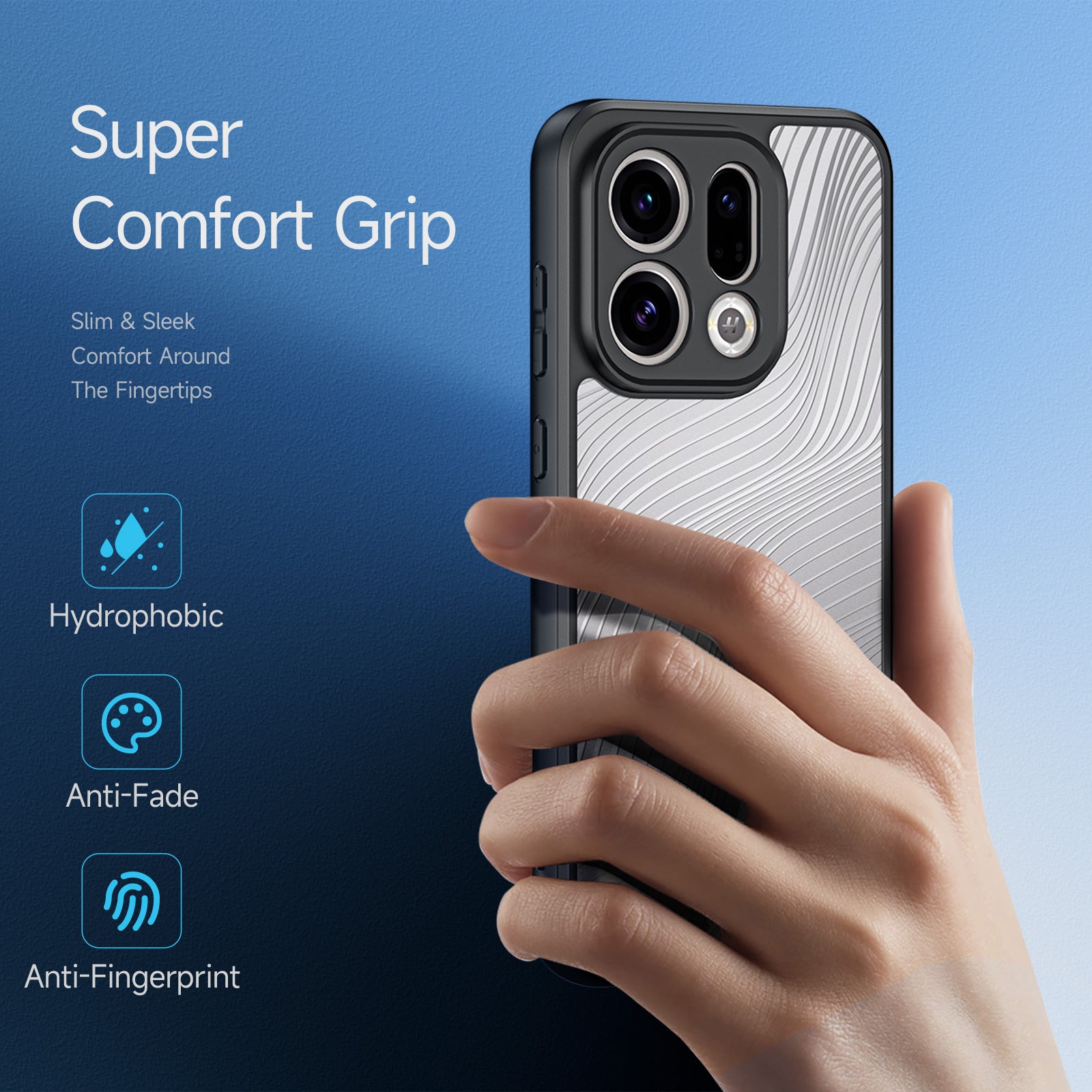 For Oppo Find X9 5G Case DUX DUCIS Aimo Series TPU+PC Matte Drop-proof Phone Cover (REACH Certification)