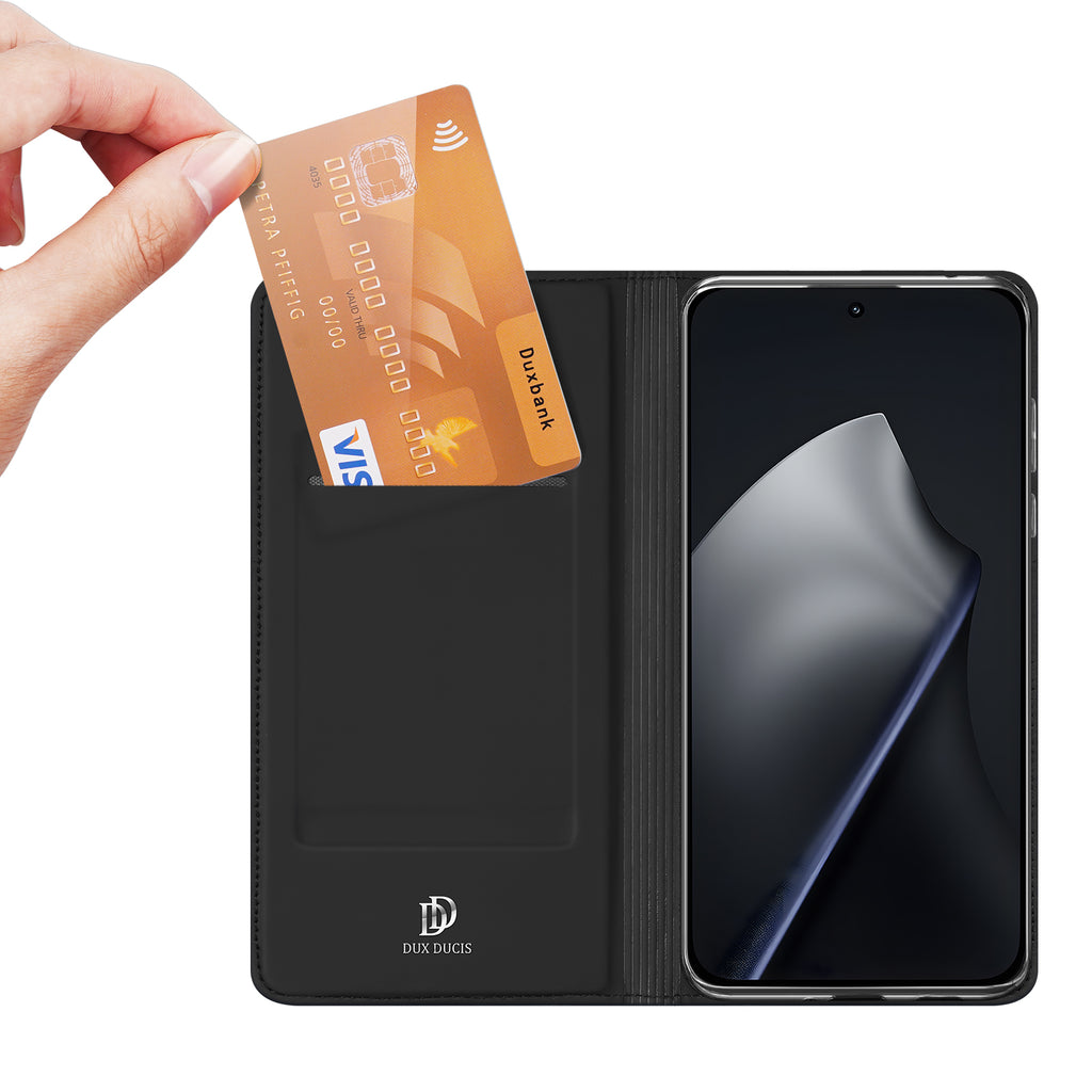 For Xiaomi 15T Case DUX DUCIS Skin Pro Series Leather Stand Cover Card Holder