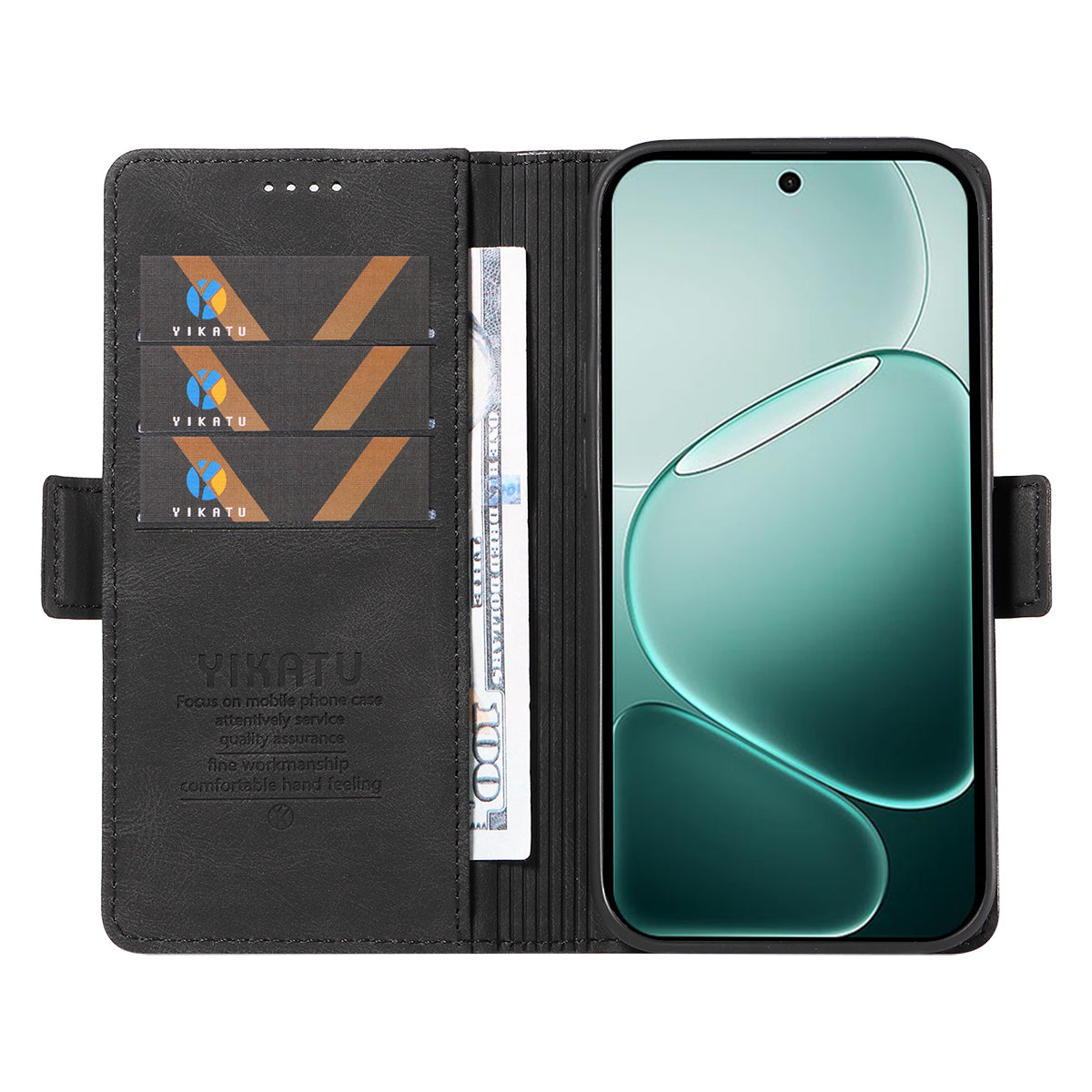 For Oppo A6 Pro 4G / Oppo F31 5G / Oppo A6 Pro 5G Leather Case YIKATU YK-005 Skin-touch Feeling Wallet Phone Cover