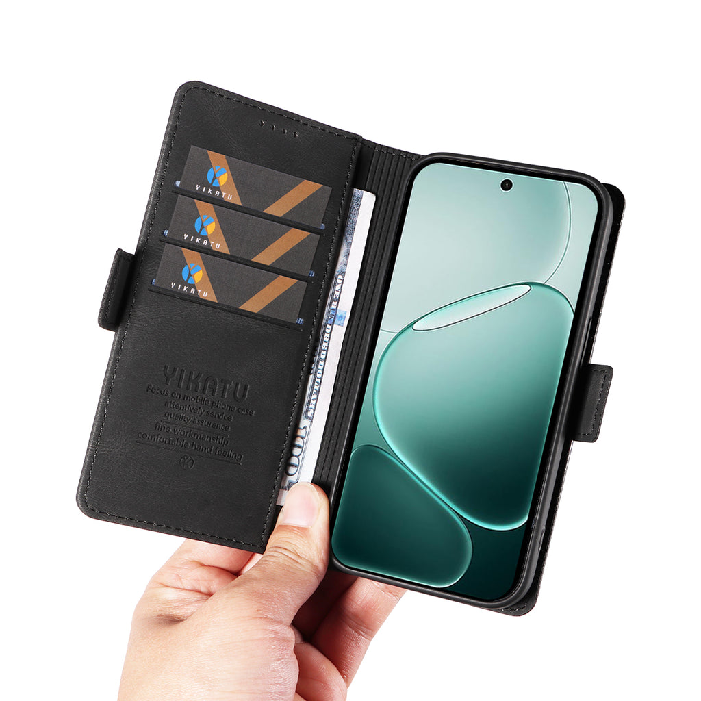 For Oppo A6 Pro 4G / Oppo F31 5G / Oppo A6 Pro 5G Leather Case YIKATU YK-005 Skin-touch Feeling Wallet Phone Cover