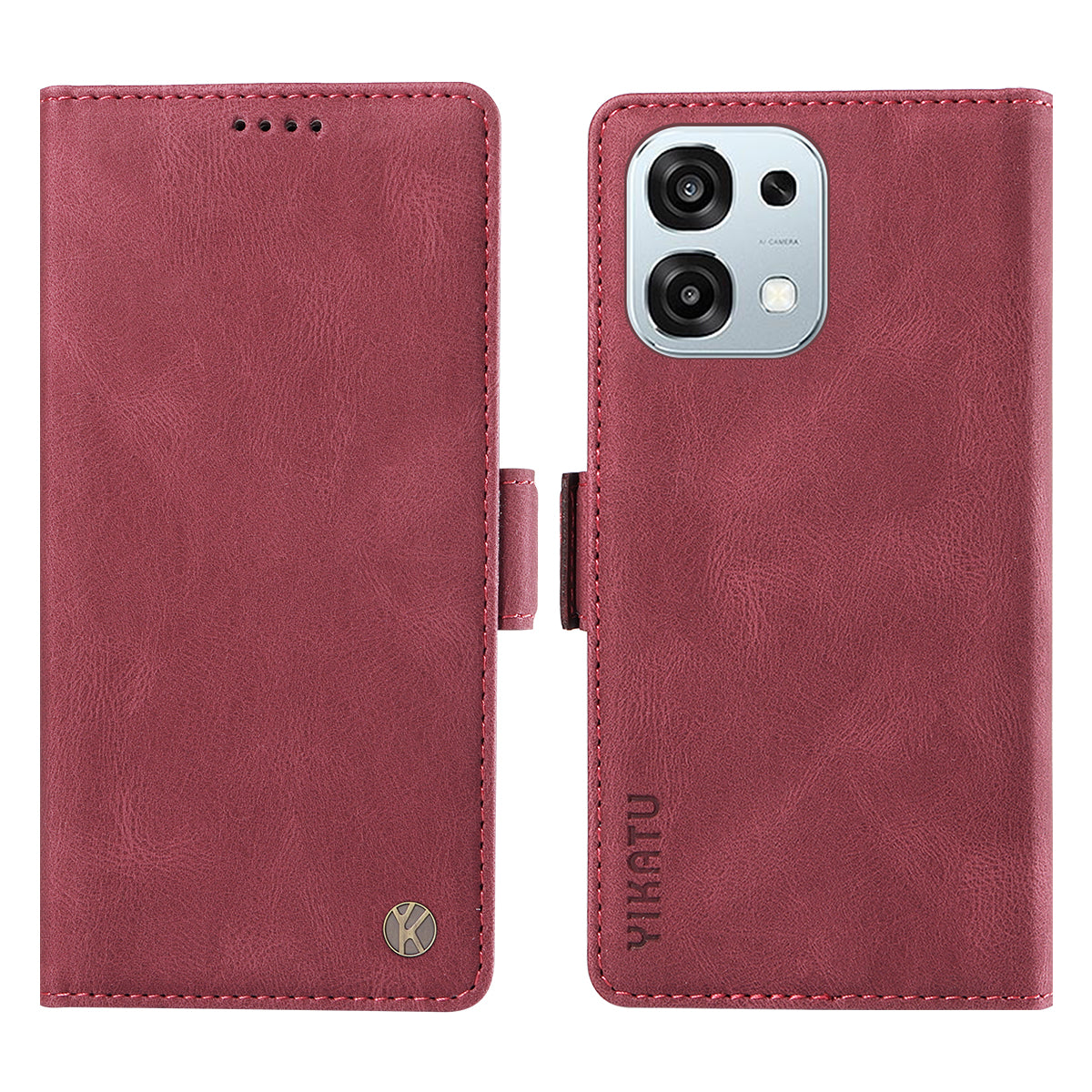 For Oppo A6 Pro 4G / Oppo F31 5G / Oppo A6 Pro 5G Leather Case YIKATU YK-005 Skin-touch Feeling Wallet Phone Cover