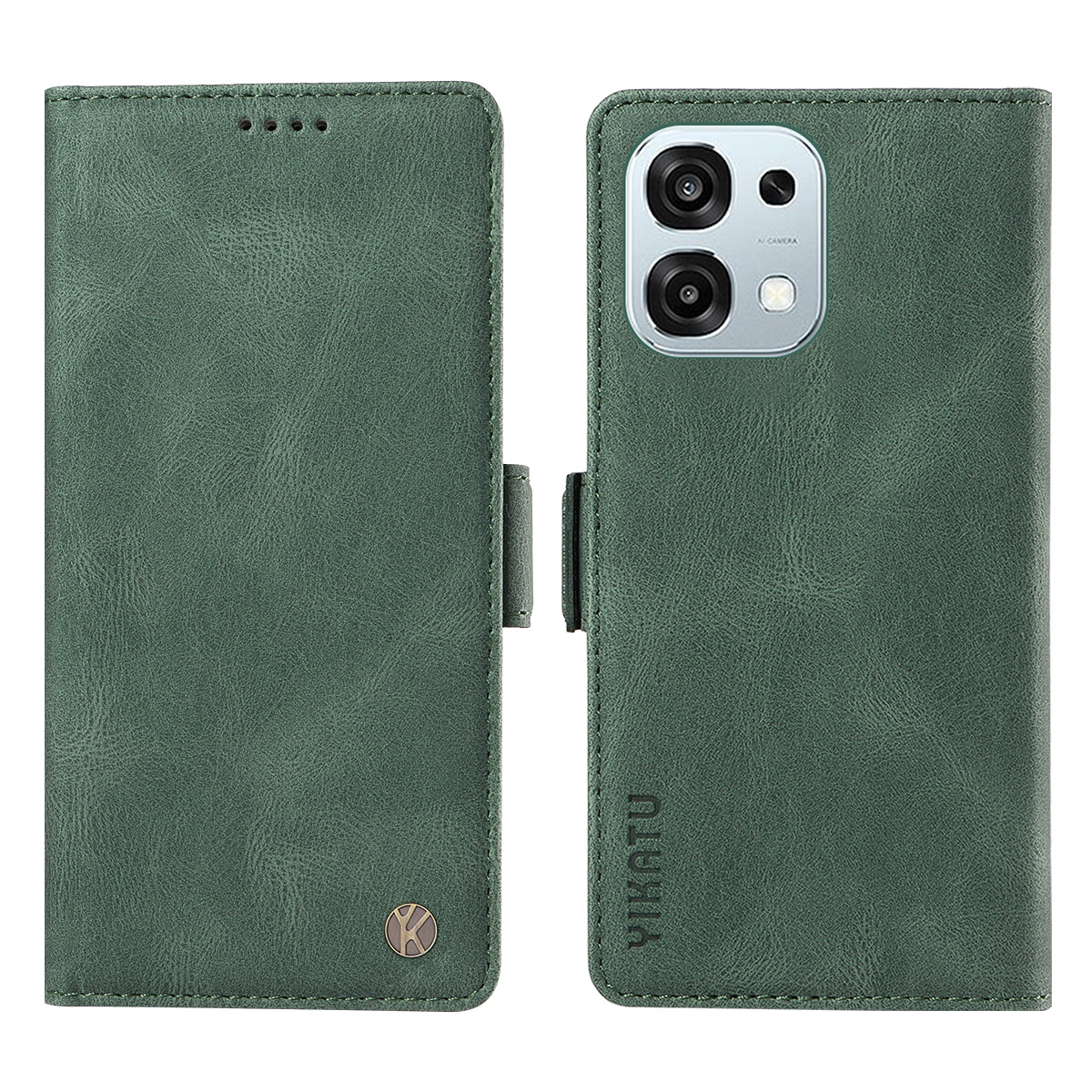 For Oppo A6 Pro 4G / Oppo F31 5G / Oppo A6 Pro 5G Leather Case YIKATU YK-005 Skin-touch Feeling Wallet Phone Cover