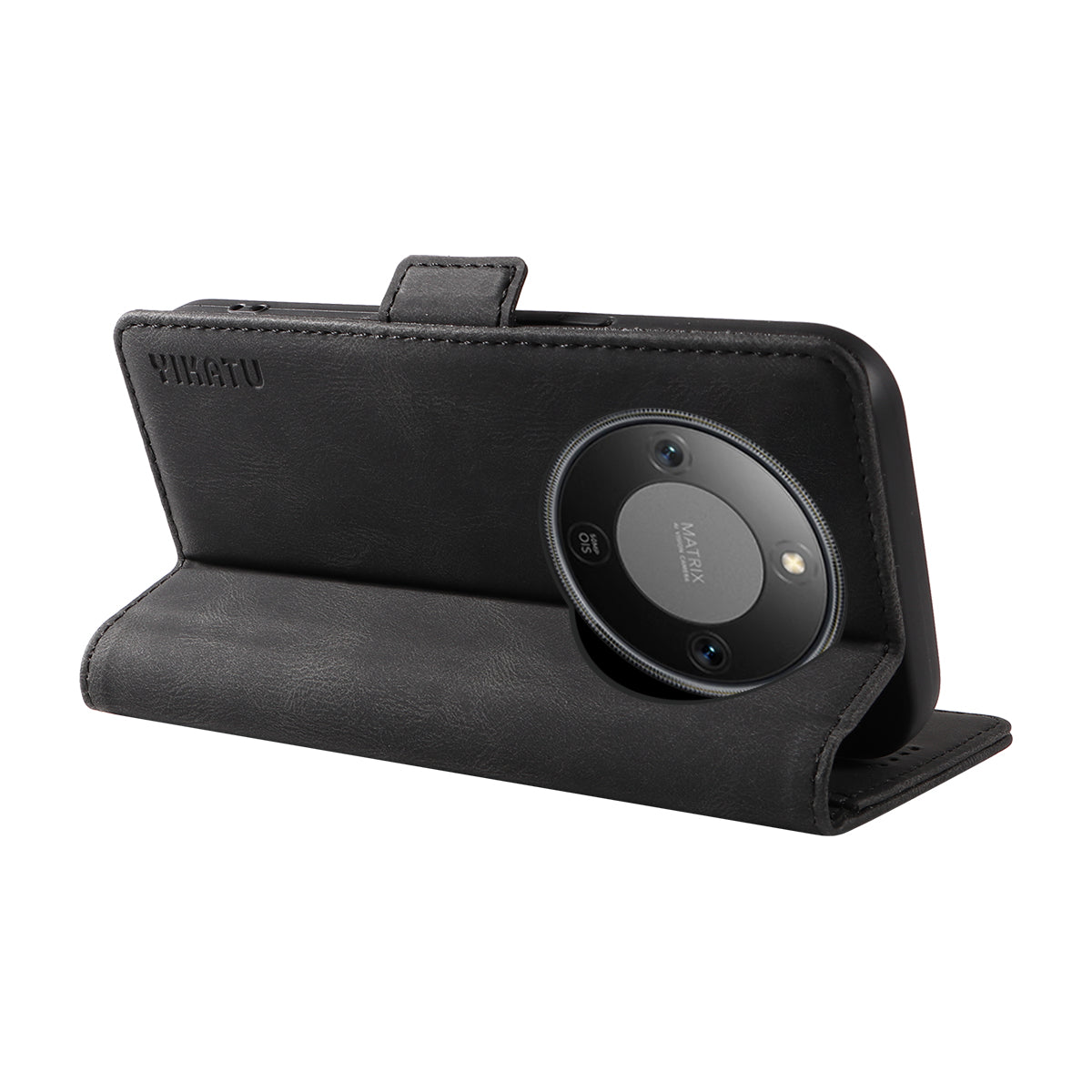 Étui portefeuille en cuir YIKATU YK-005 pour Honor X9d 5G / Honor X70 5G, effet peau. 