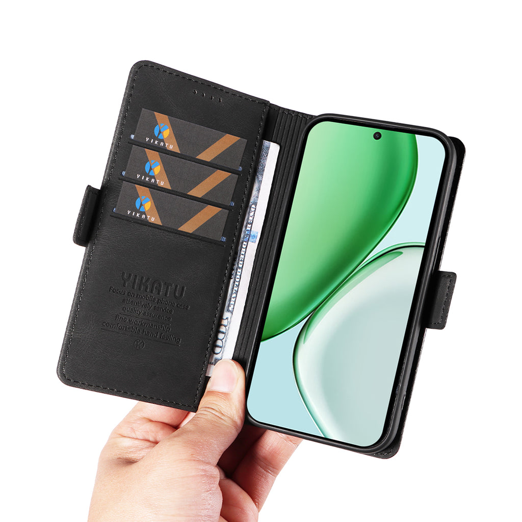 Étui portefeuille en cuir YIKATU YK-005 pour Honor X9d 5G / Honor X70 5G, effet peau. 