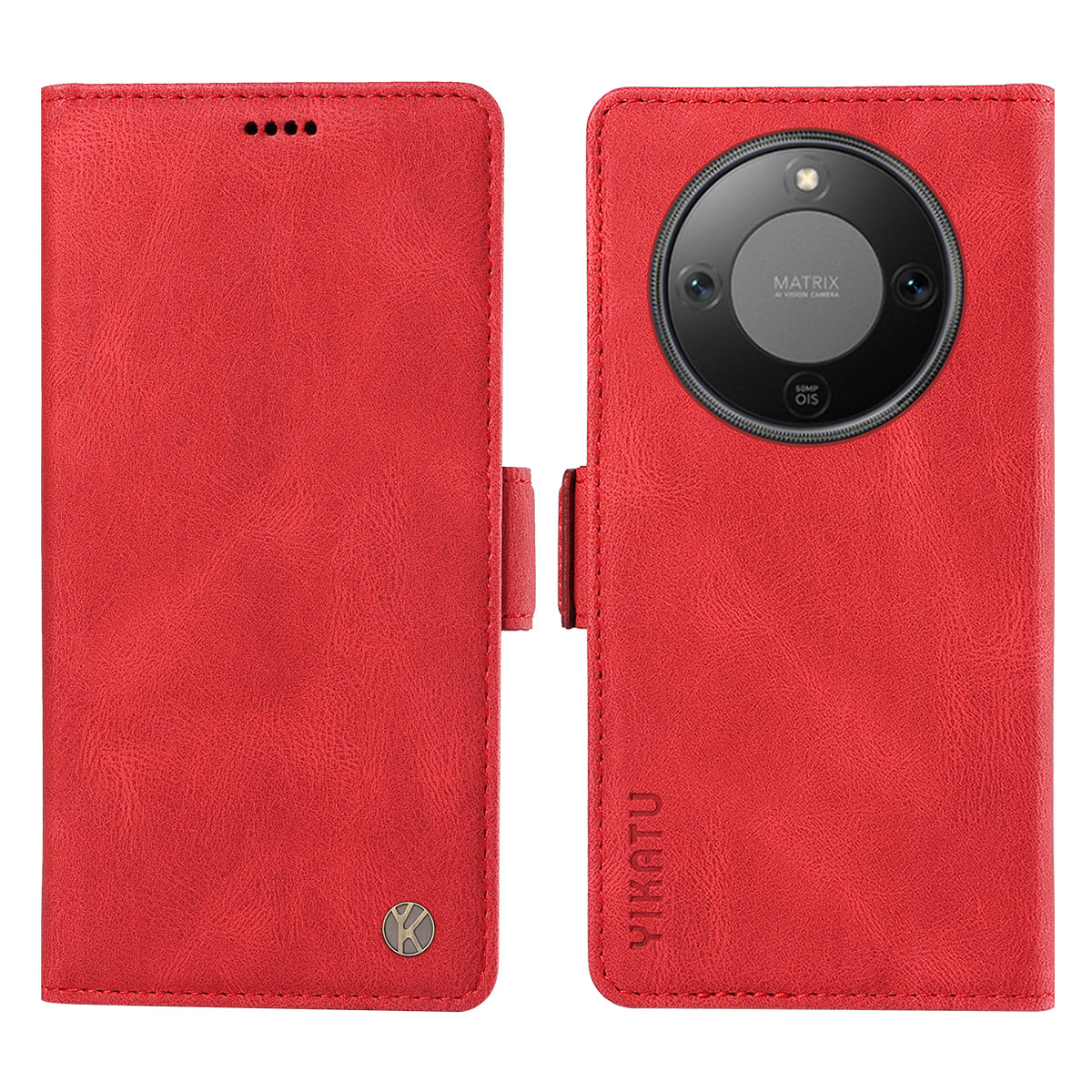 For Honor X9d 5G / Honor X70 5G Leather Case YIKATU YK-005 Skin-touch Feeling Wallet Phone Cover