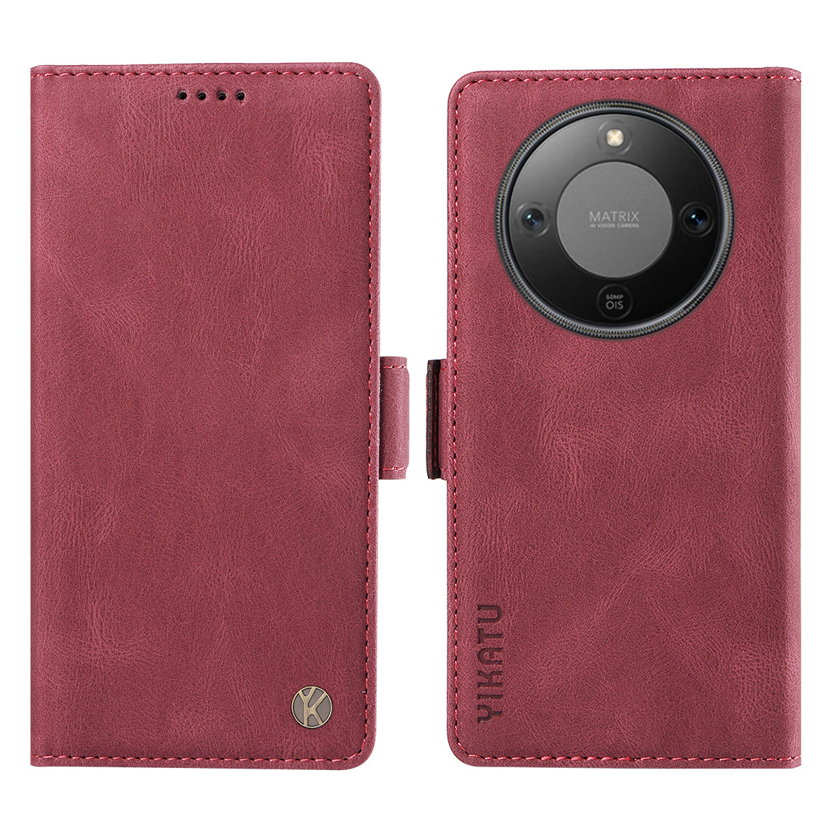 For Honor X9d 5G / Honor X70 5G Leather Case YIKATU YK-005 Skin-touch Feeling Wallet Phone Cover