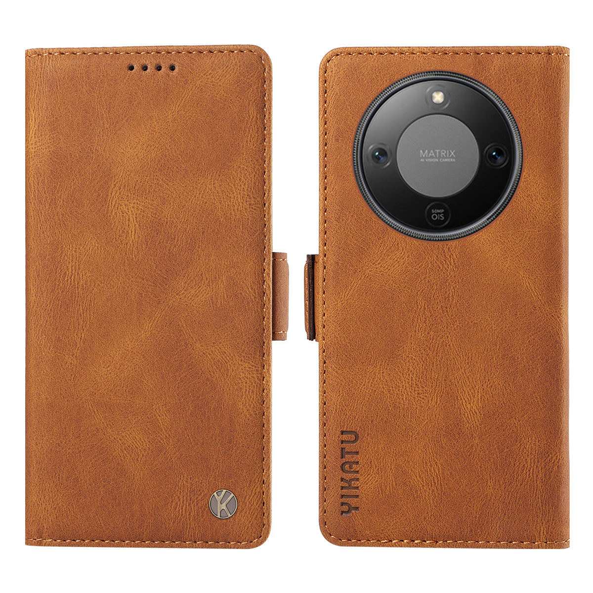 For Honor X9d 5G / Honor X70 5G Leather Case YIKATU YK-005 Skin-touch Feeling Wallet Phone Cover