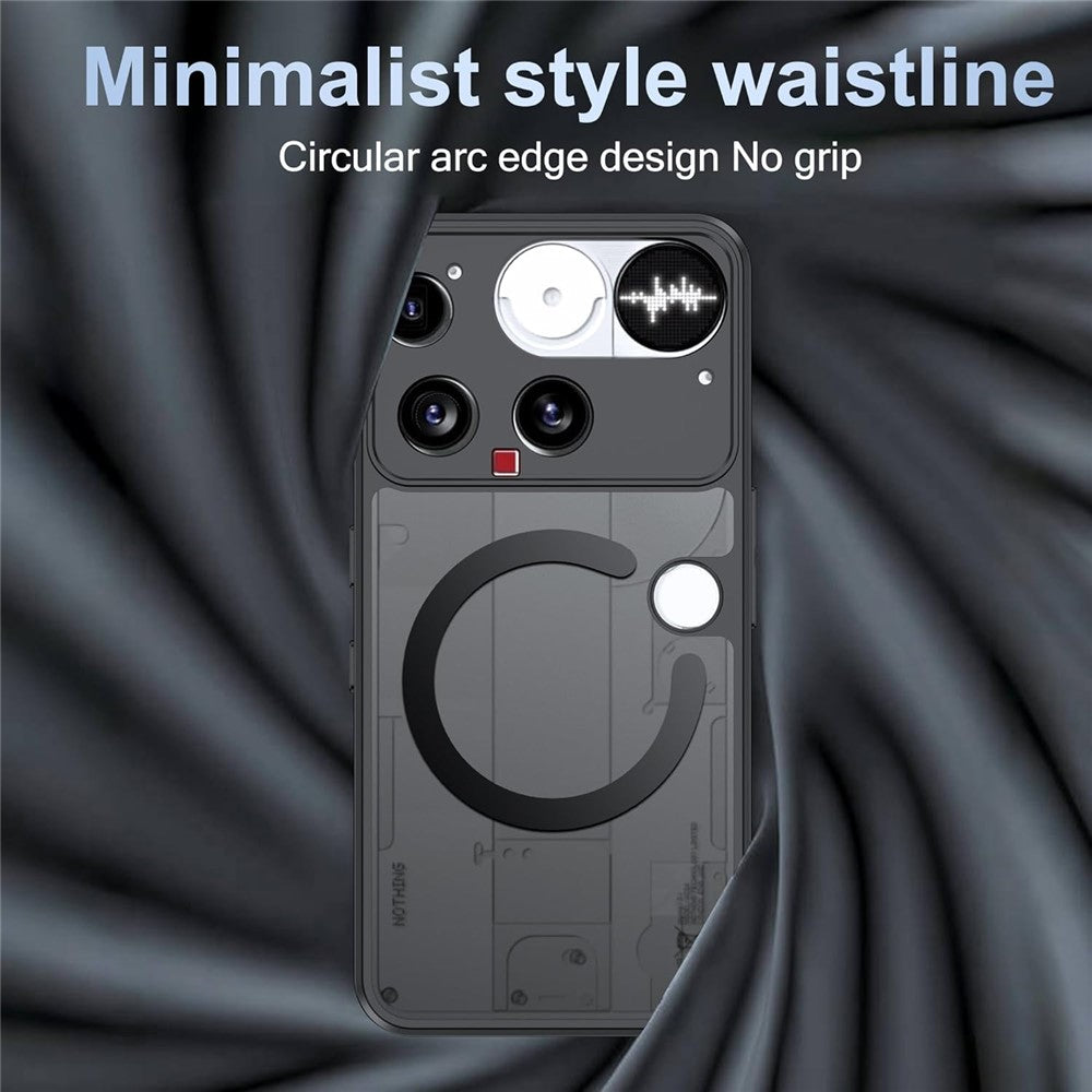 For Nothing Phone (3) 5G Case Translucent Matte PC + TPU Phone Cover Compatible with MagSafe