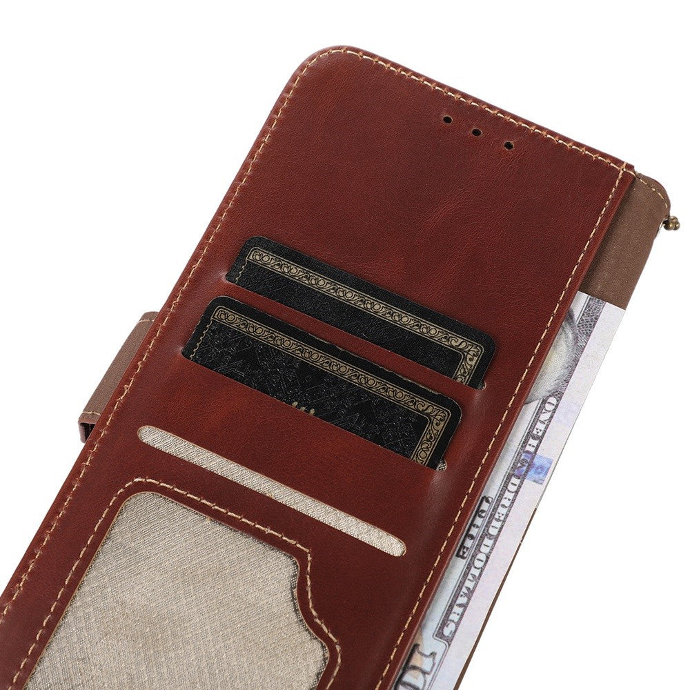 For Samsung Galaxy S26 Edge Case RFID Blocking Genuine Cow Leather Wallet Phone Cover