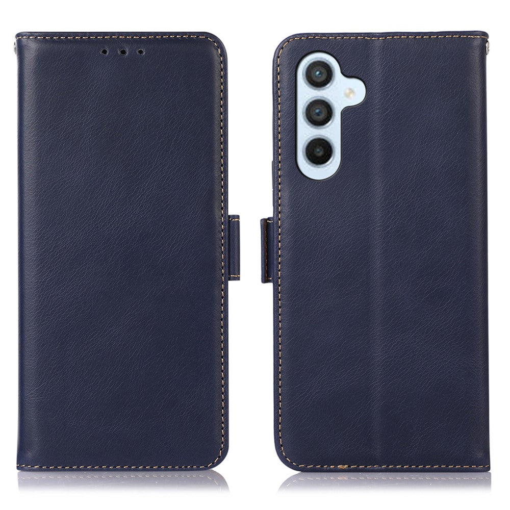 For Samsung Galaxy S26 / S26 Pro Case RFID Blocking Genuine Cow Leather Wallet Phone Cover