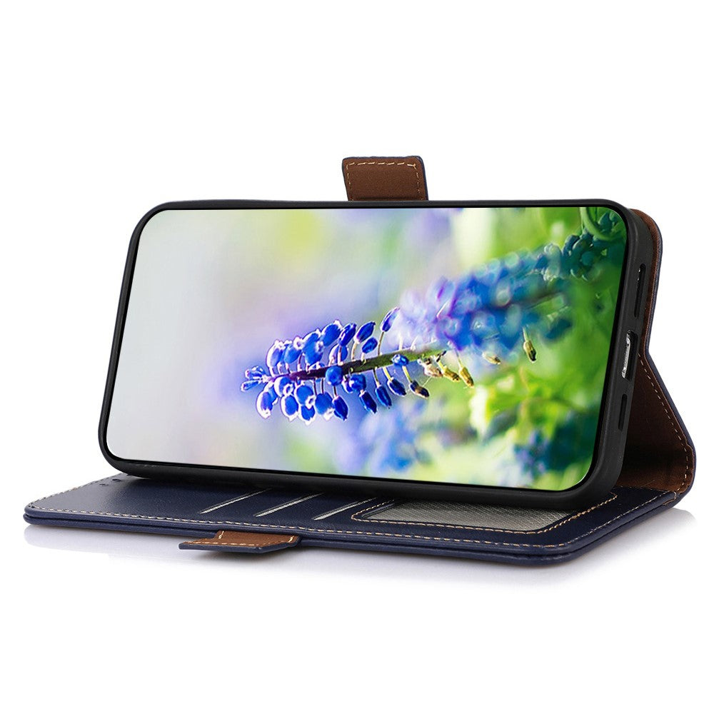 For Samsung Galaxy S26 / S26 Pro Case RFID Blocking Genuine Cow Leather Wallet Phone Cover