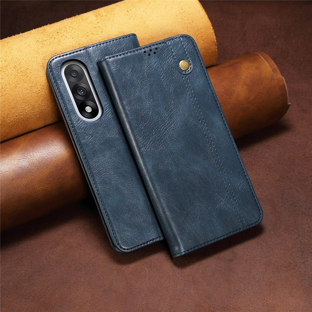 For OnePlus Nord 5 5G Case Crazy Horse Texture Waxy Leather Wallet Stand Phone Cover