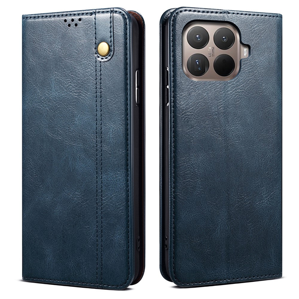 For Xiaomi 15T Pro Case Crazy Horse Texture Waxy Leather Wallet Stand Phone Cover